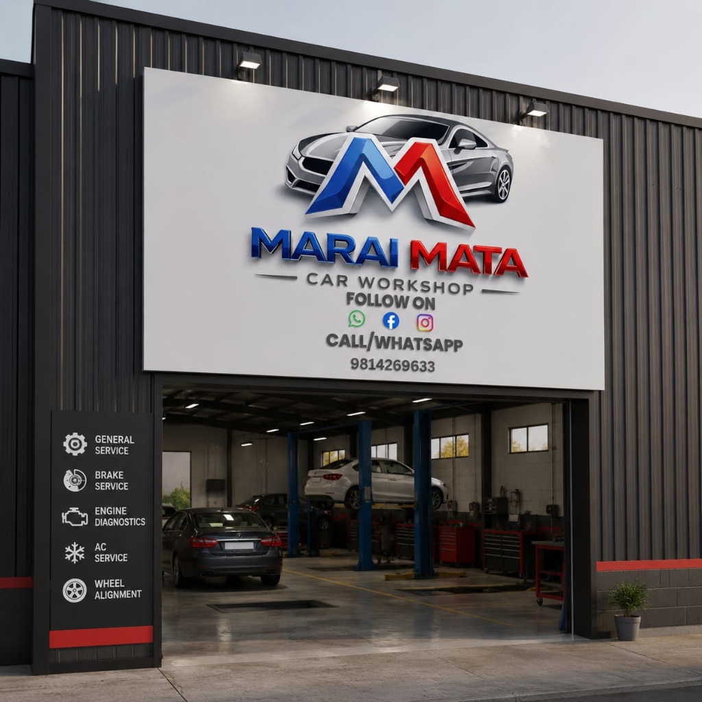 Mata Marai Car Workshop Signboard